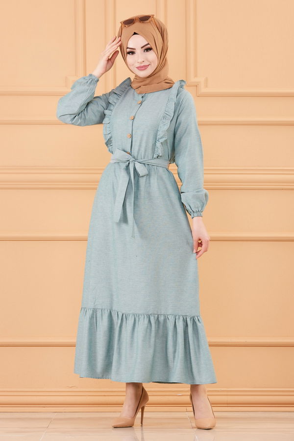Elbise Yeşil - 3598 YEŞİL