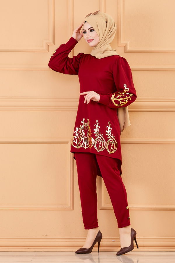 TUNIK PANTOLON Bordo - 3644