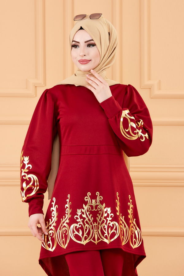 TUNIK PANTOLON Bordo - 3644