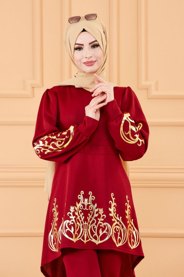 TUNIK PANTOLON Bordo - 3644