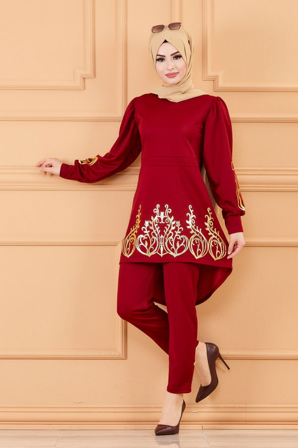 TUNIK PANTOLON Bordo - 3644