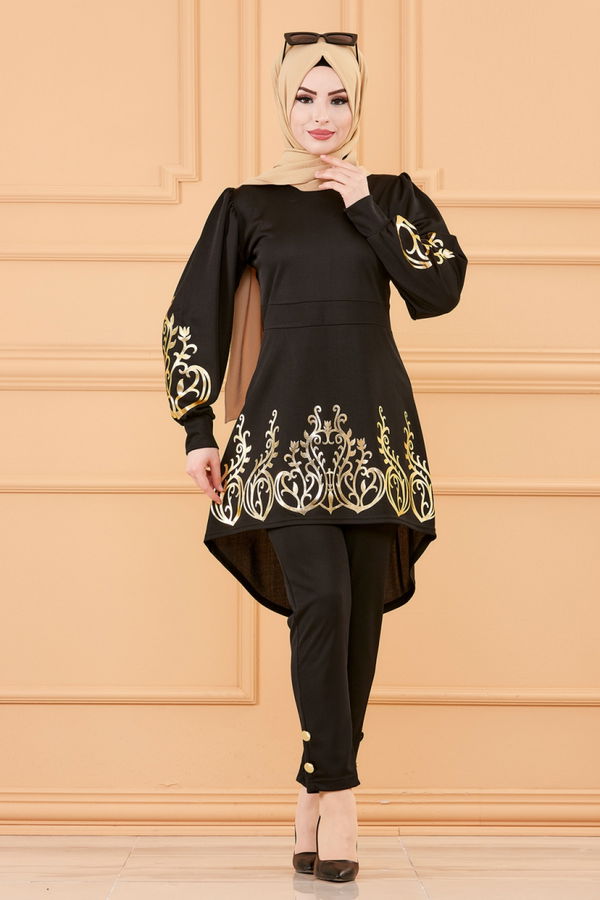 TUNIK PANTOLON Siyah - 3644