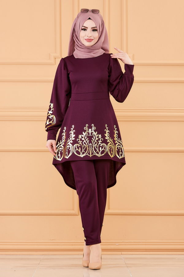 TUNIK PANTOLON Mürdüm - 3644 MÜRDÜM
