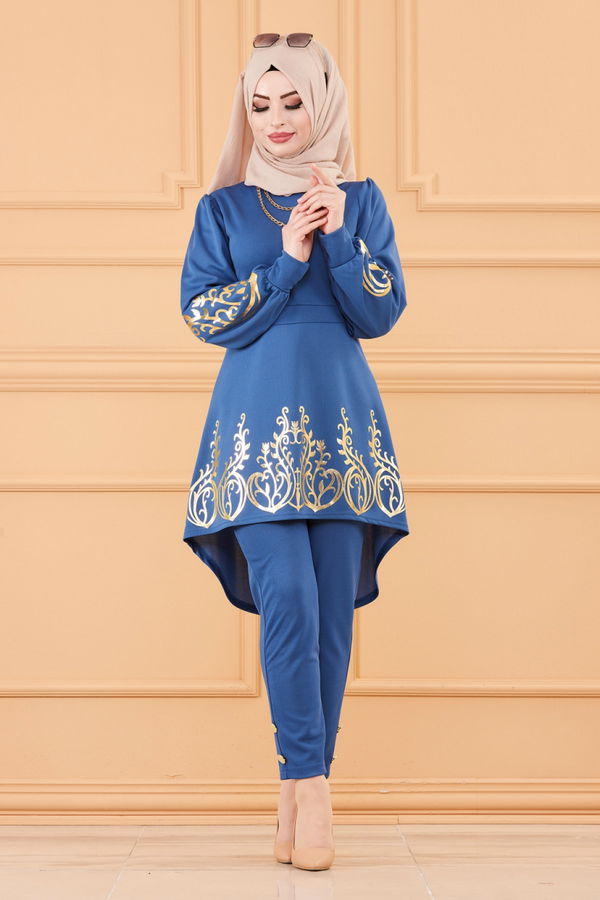 TUNIK PANTOLON Mavi - 3644