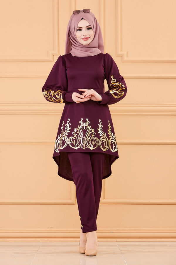 TUNIK PANTOLON Mürdüm - 3644 MÜRDÜM