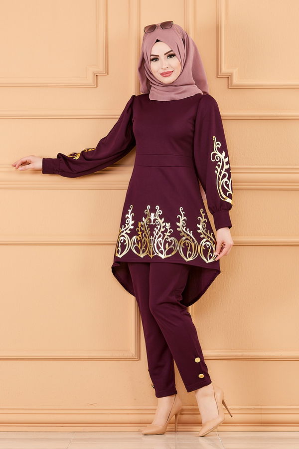 TUNIK PANTOLON Mürdüm - 3644 MÜRDÜM