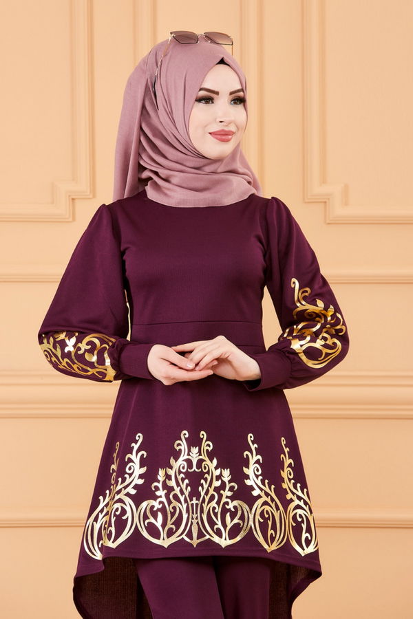 TUNIK PANTOLON Mürdüm - 3644 MÜRDÜM