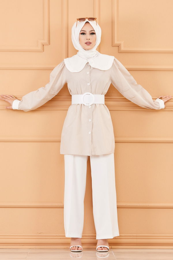 TUNIK PANTOLON Vizon - 3601