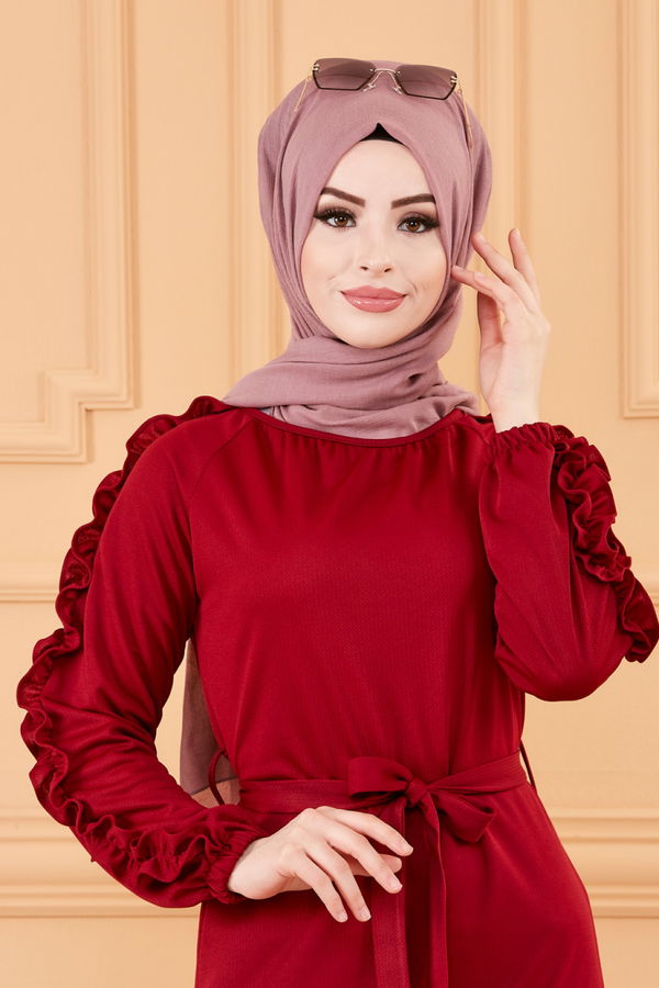 ELBISE Bordo - 3639