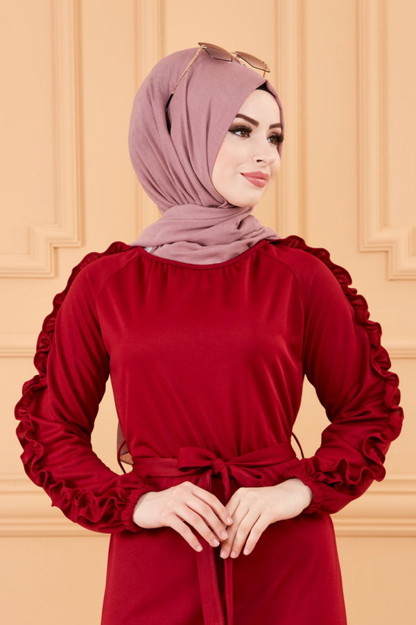 ELBISE Bordo - 3639