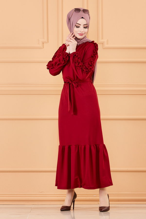ELBISE Bordo - 3639
