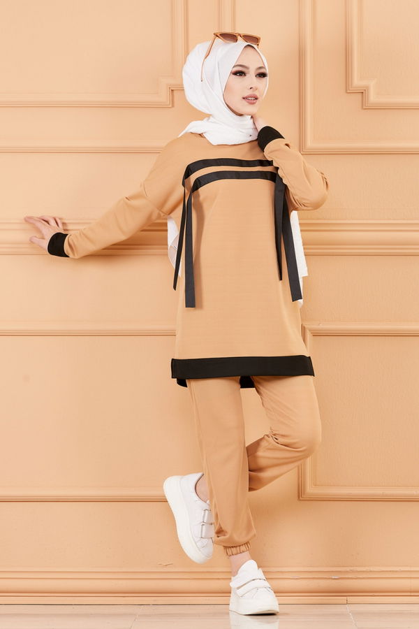 TUNIK PANTOLON Vizon - 3375