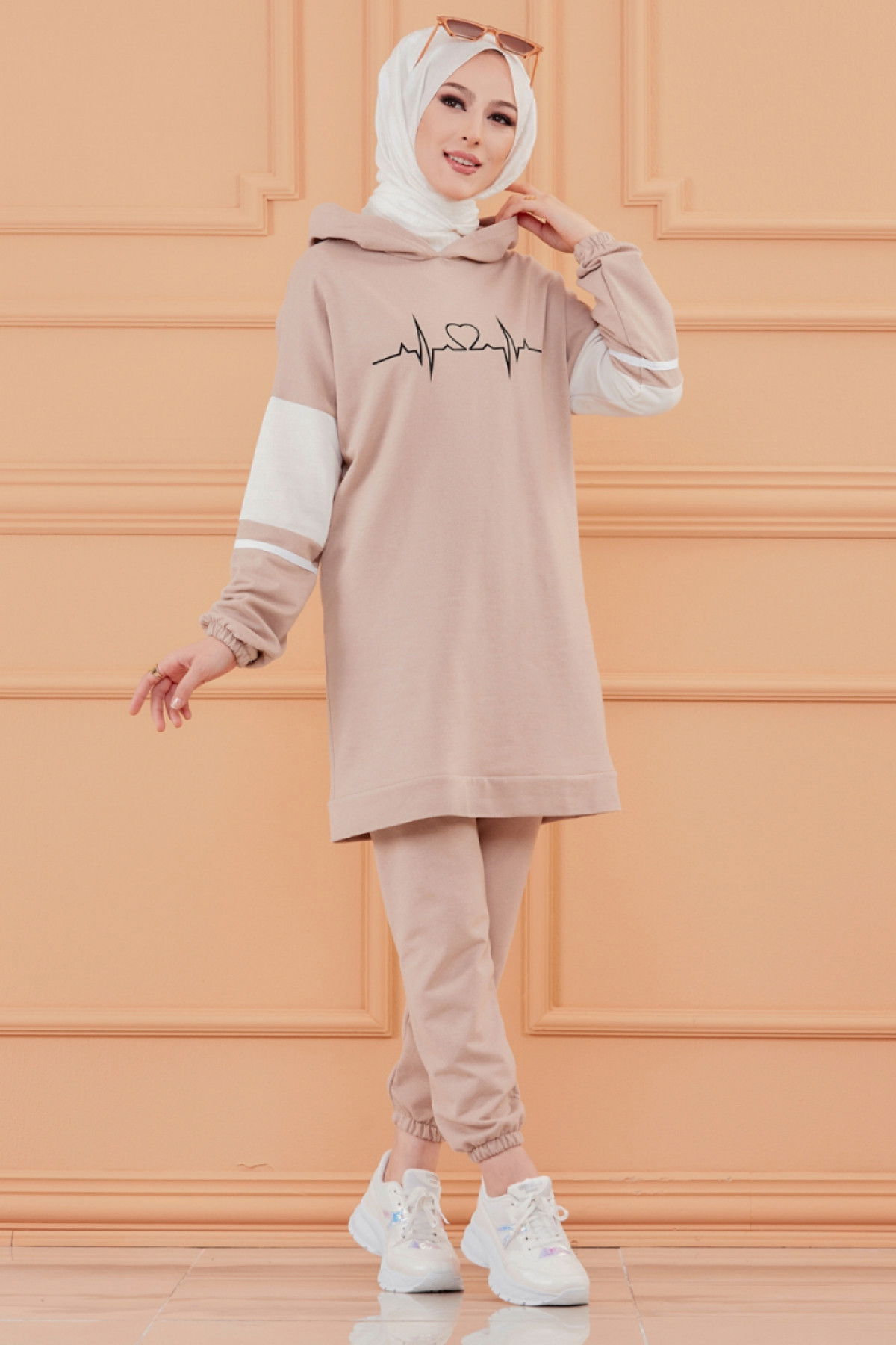 Tunık Pantolon Bej - 3473