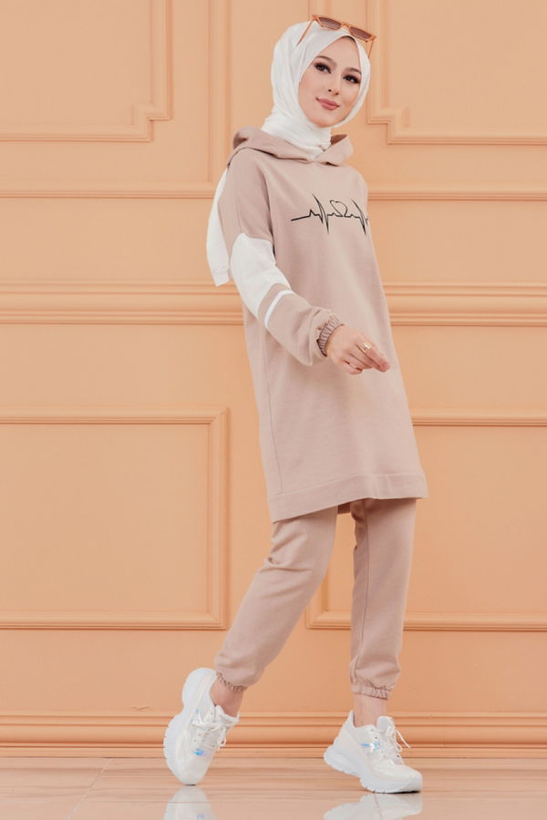 Tunık Pantolon Bej - 3473