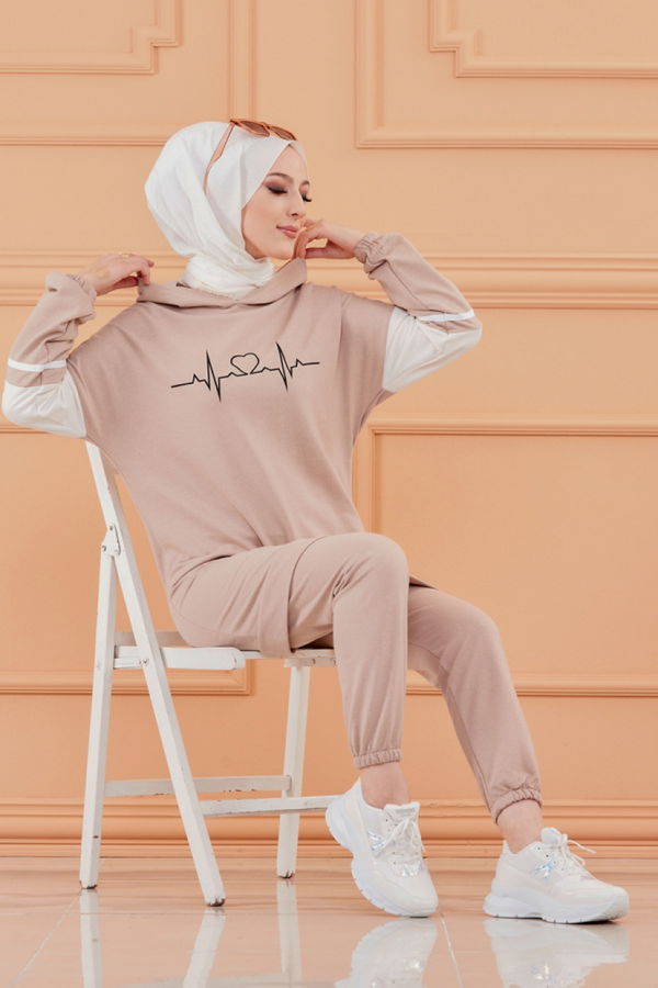 Tunık Pantolon Bej - 3473