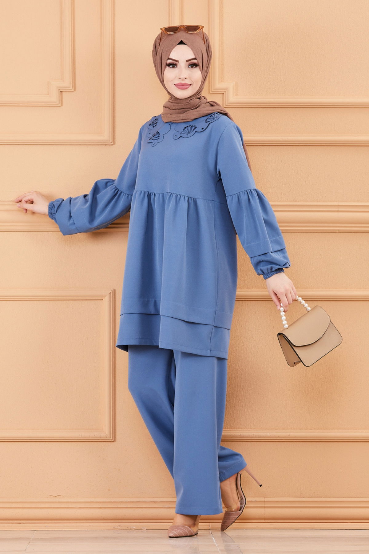 TUNIK PANTOLON Mavi - 3580