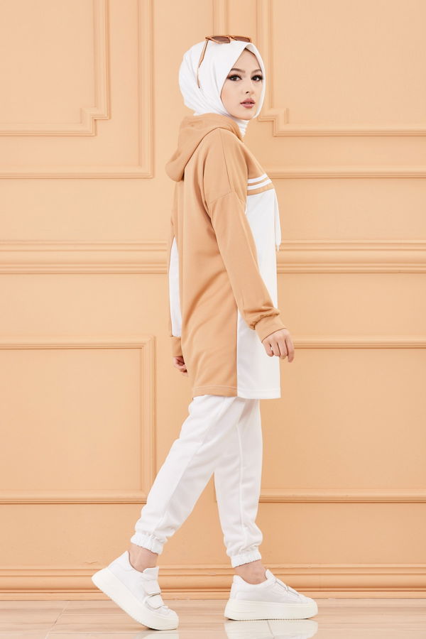 TUNIK PANTOLON Bej - 3246 BEJ