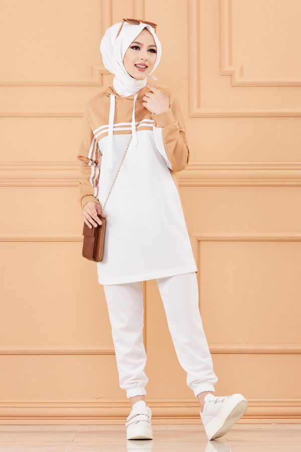 TUNIK PANTOLON Bej - 3246 BEJ