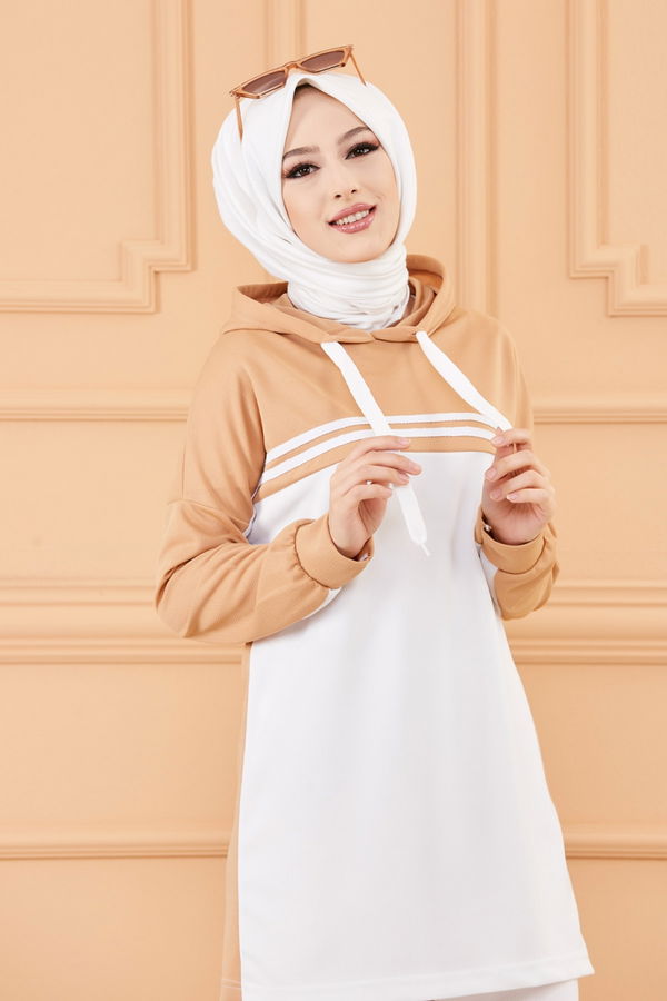 TUNIK PANTOLON Bej - 3246 BEJ