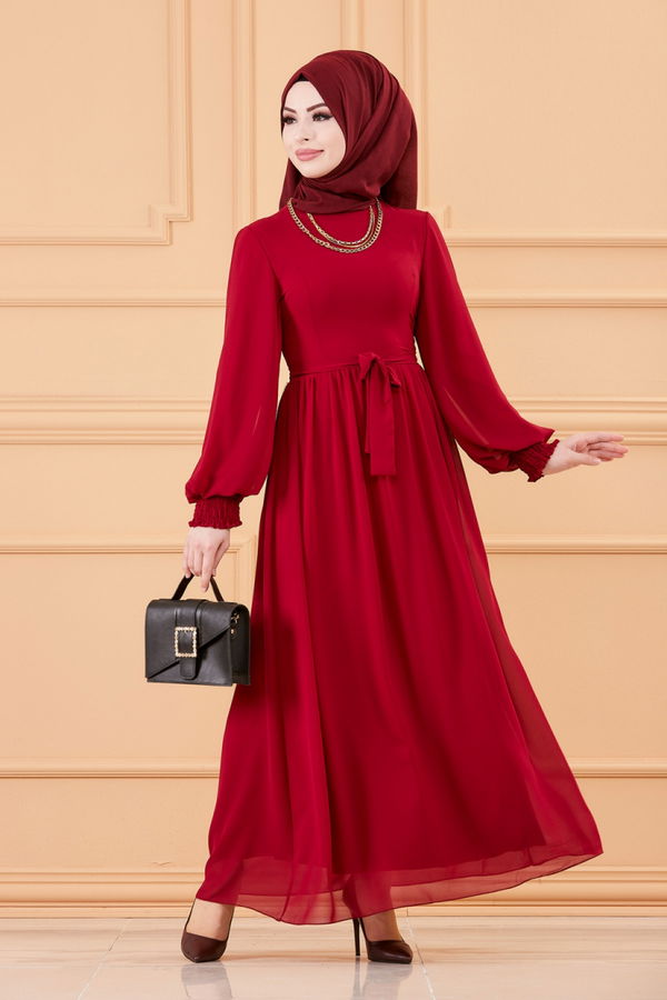 ELBISE Bordo - 20268 BORDO