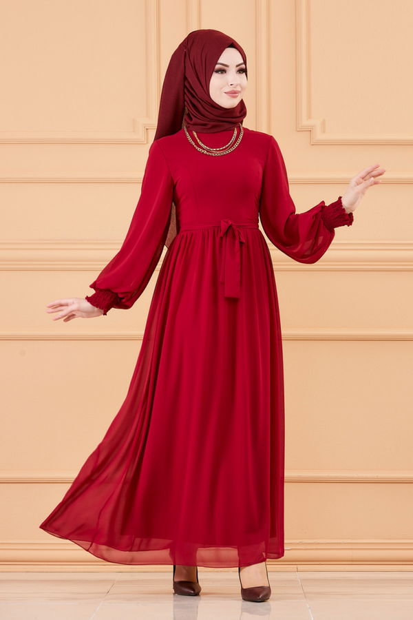 ELBISE Bordo - 20268 BORDO
