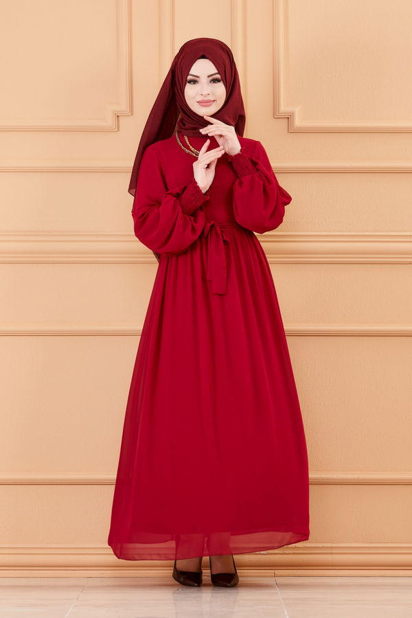 ELBISE Bordo - 20268 BORDO