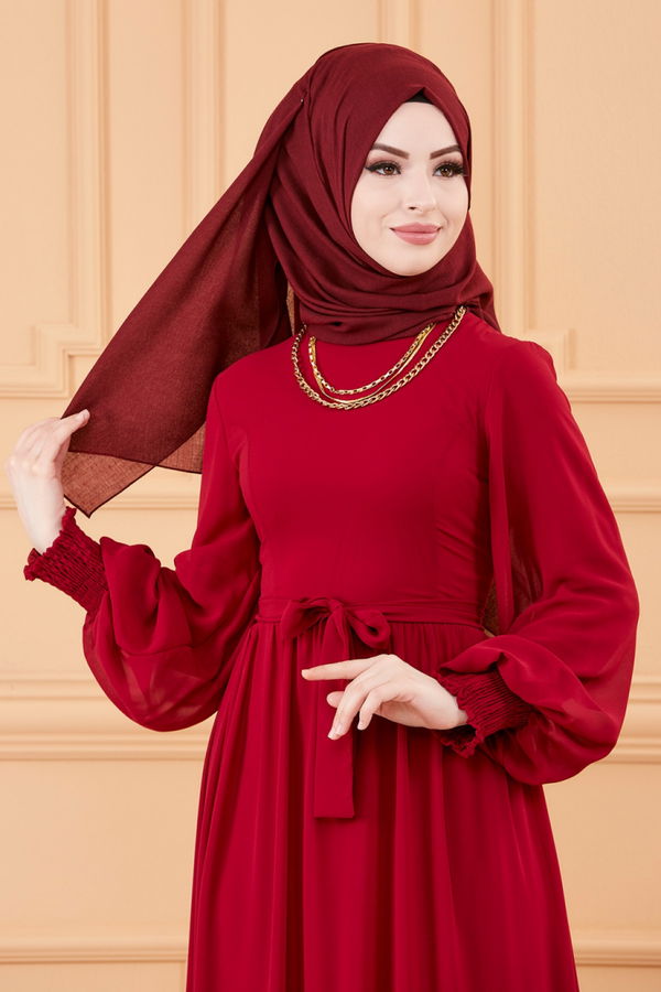 ELBISE Bordo - 20268 BORDO