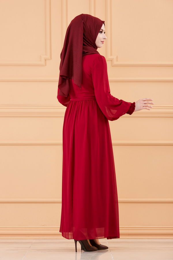 ELBISE Bordo - 20268 BORDO
