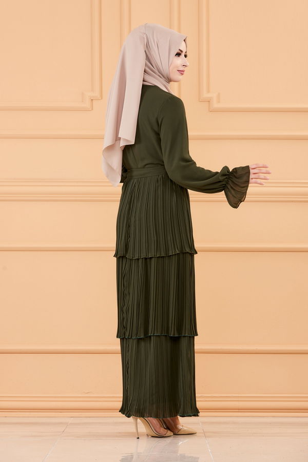 PILISELI ELBISE Haki - 20269 HAKİ