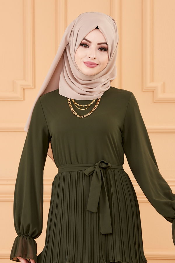 PILISELI ELBISE Haki - 20269 HAKİ