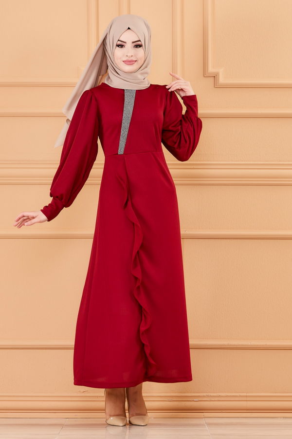 ELBISE Bordo - 3675 BORDO