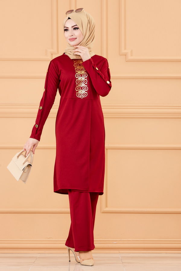 TUNIK PANTOLON Bordo - 3643 BORDO