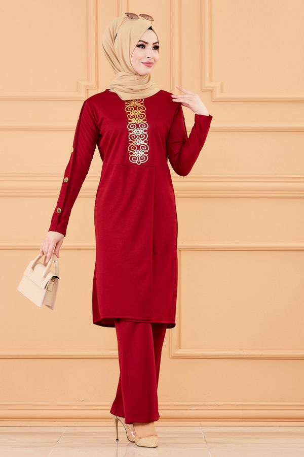 TUNIK PANTOLON Bordo - 3643 BORDO