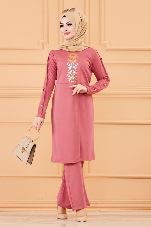 TUNIK PANTOLON Pembe - 3643