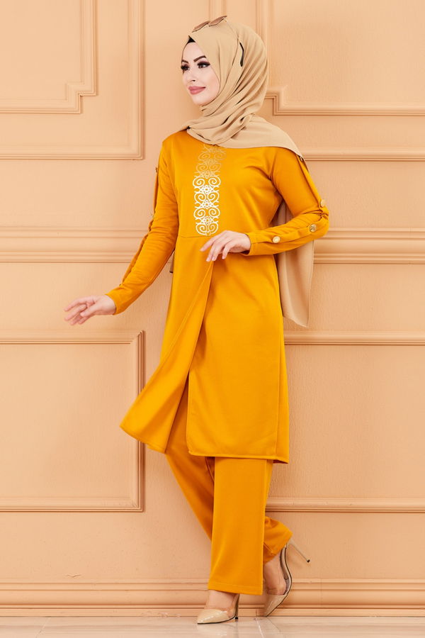 TUNIK PANTOLON Sarı - 3643