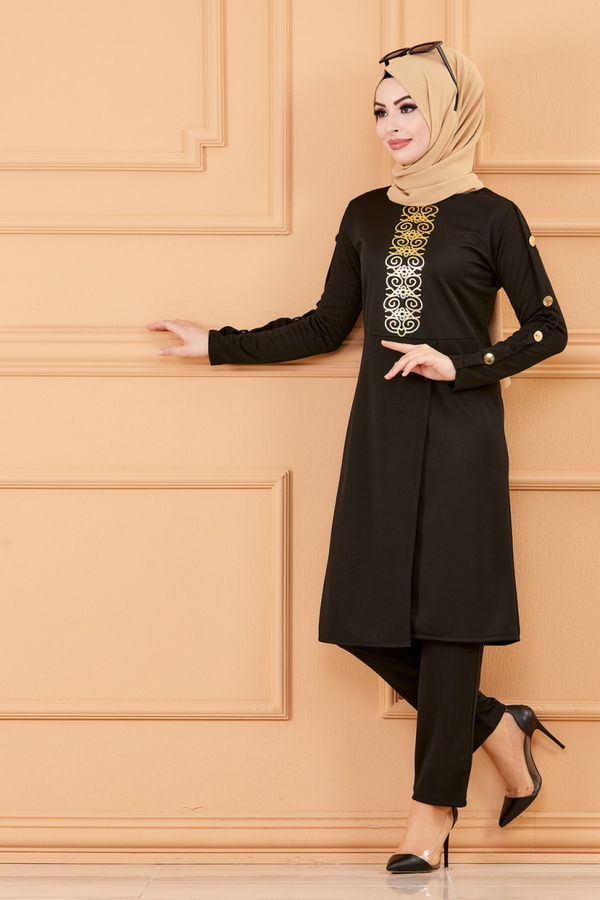 TUNIK PANTOLON Siyah - 3643