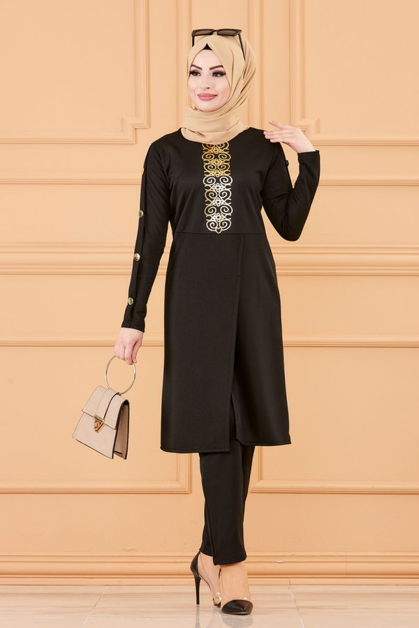 TUNIK PANTOLON Siyah - 3643