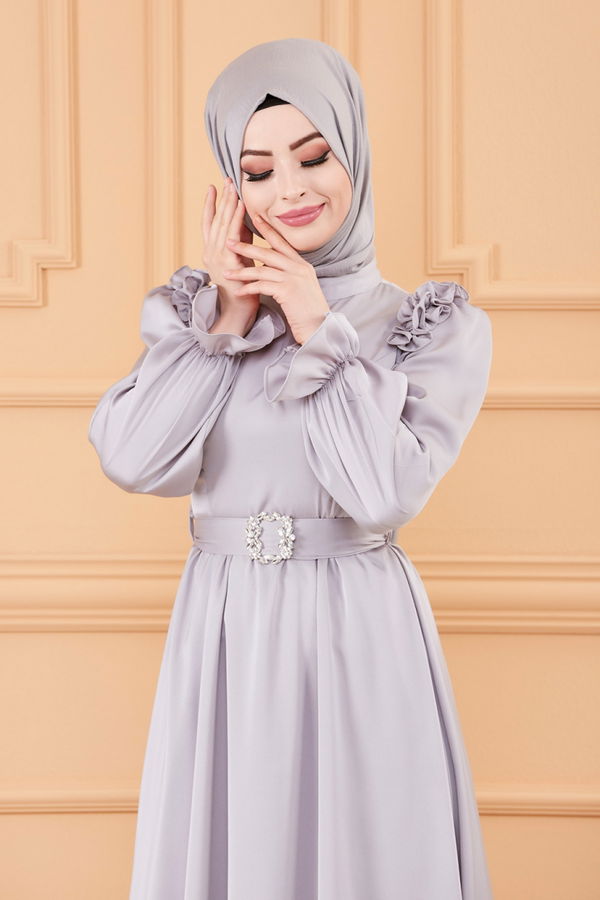 FIRFIR DET. ELBISE Gri - 20360 GRİ