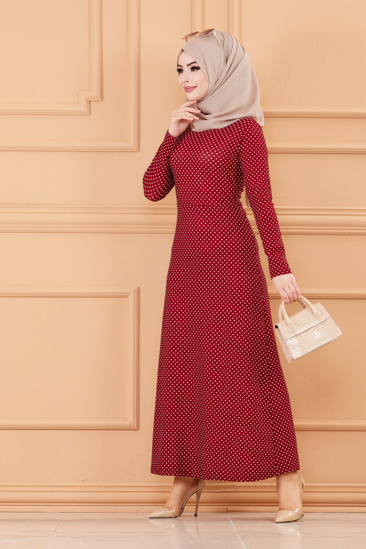 ELBISE Bordo - 8804