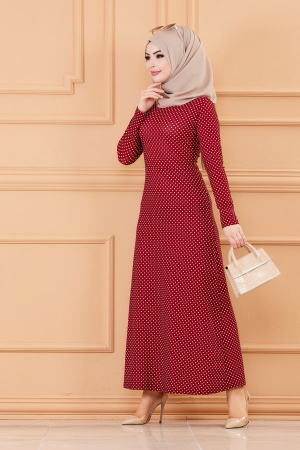 ELBISE Bordo - 8804