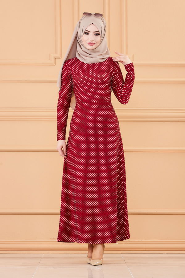ELBISE Bordo - 8804