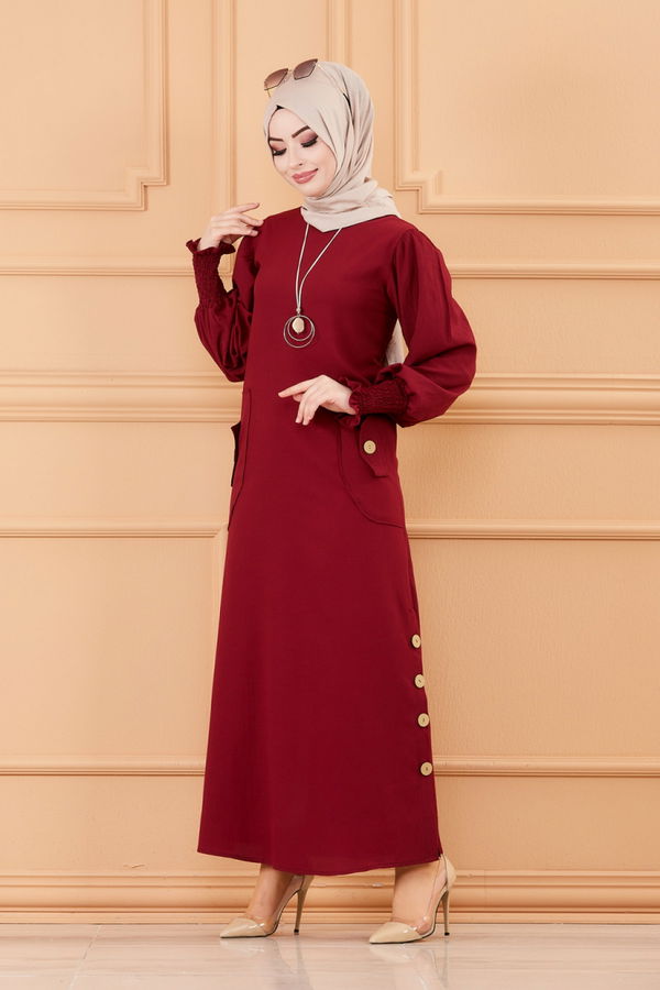 ELBISE Bordo - 3669