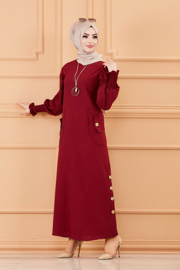 ELBISE Bordo - 3669