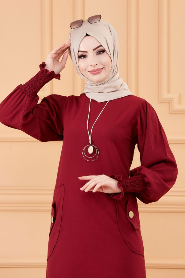 ELBISE Bordo - 3669