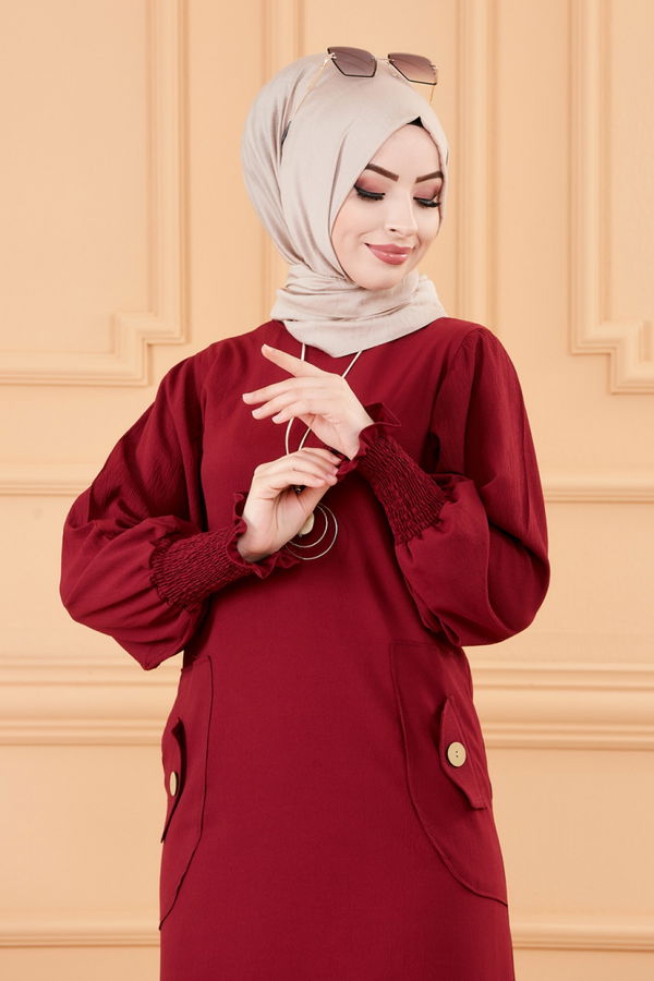 ELBISE Bordo - 3669