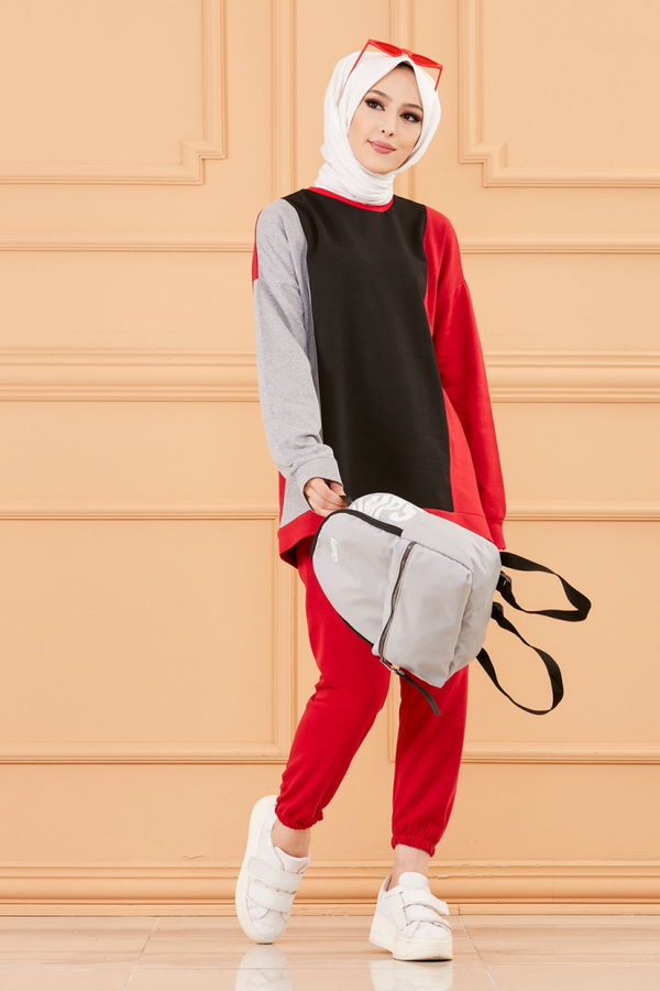 TUNIK PANTOLON Kırmızı - 8794 Kırmızı