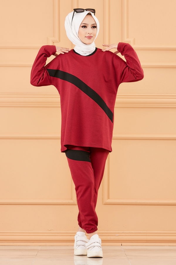TUNIK PANTOLON Bordo - 8777
