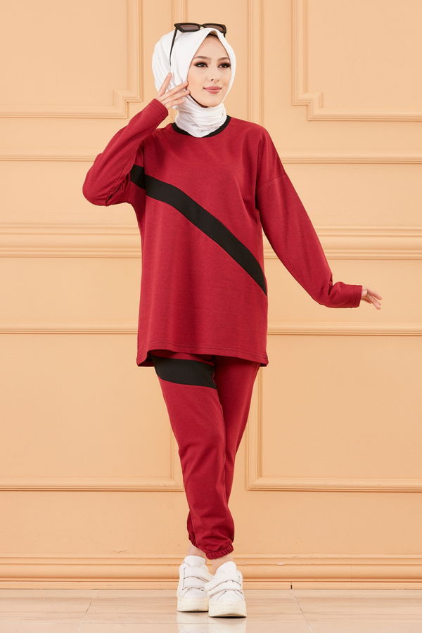 TUNIK PANTOLON Bordo - 8777