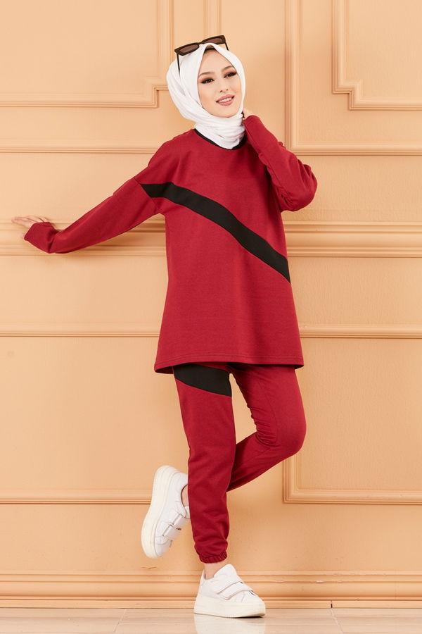 TUNIK PANTOLON Bordo - 8777