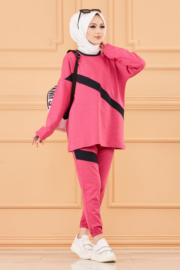 TUNIK PANTOLON Fuşya - 8777